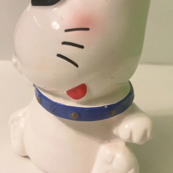 Vintage Ceramic Dog Coin Bank Victor Musical  Industries Inc 6.5 Inch Figurine - Picture 7 of 16